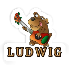 Sticker Ludwig Guitarist Image