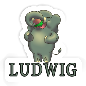 Elephant Sticker Ludwig Image