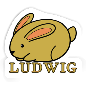 Ludwig Sticker Hare Image