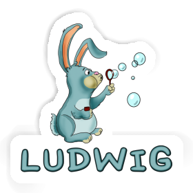 Sticker Soap Bubbles Rabbit Ludwig Image