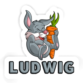 Ludwig Sticker Hare Image