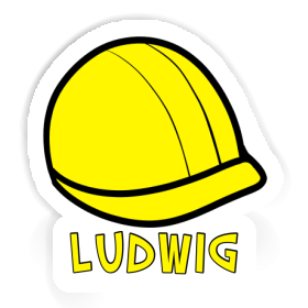 Construction Helmet Sticker Ludwig Image