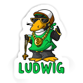 Hip Hop Penguin Sticker Ludwig Image