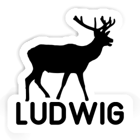 Ludwig Sticker Deer Image