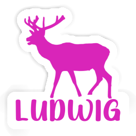 Ludwig Sticker Deer Image