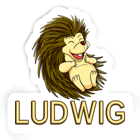 Ludwig Sticker Hedgehog Image