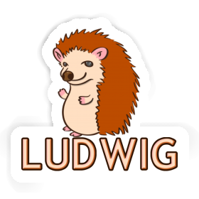 Ludwig Sticker Hedgehog Image