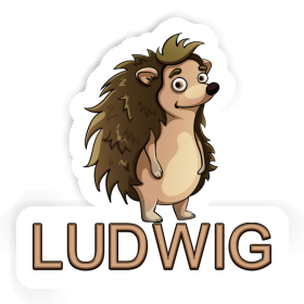 Sticker Ludwig Standing Hedgehog Image