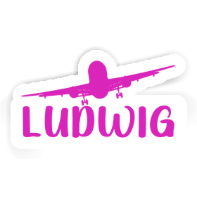 Airplane Sticker Ludwig Image