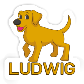 Ludwig Sticker Dog Image