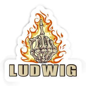 Sticker Middlefinger Ludwig Image