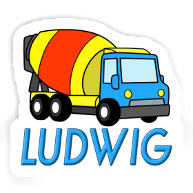 Sticker Ludwig Mixer Truck Image