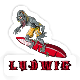 Sticker Surfer Ludwig Image