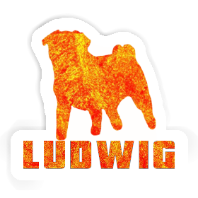 Ludwig Sticker Pug Image