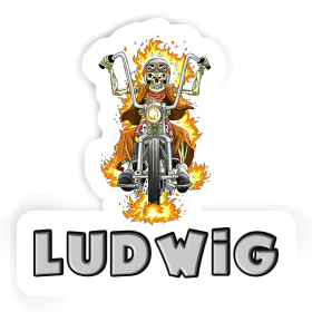 Sticker Ludwig Motorbike Rider Image