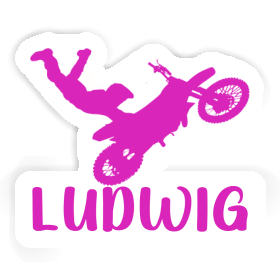 Motocross Rider Sticker Ludwig Image