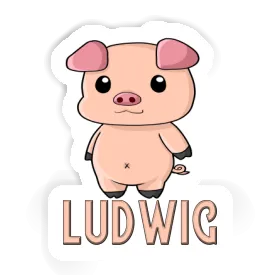 Ludwig Sticker Piggy Image