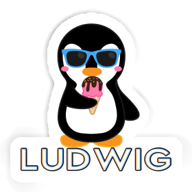 Sticker Ice Cream Penguin Ludwig Image