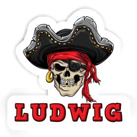 Sticker Ludwig Pirate-Skull Image