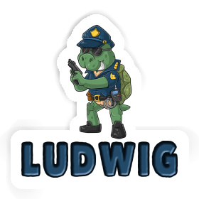 Ludwig Sticker Officer Image