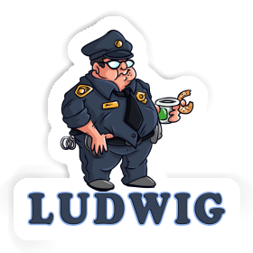 Sticker Ludwig Police Officer Image