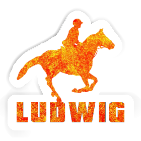 Ludwig Sticker Horse Rider Image