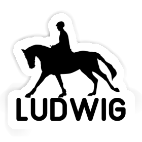 Horse Rider Sticker Ludwig Image