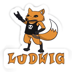 Ludwig Sticker Rocker Fox Image