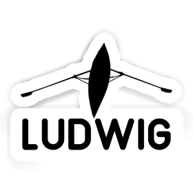 Ludwig Sticker Rowboat Image