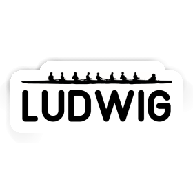 Ludwig Sticker Rowboat Image