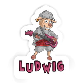 Guitarist Sticker Ludwig Image