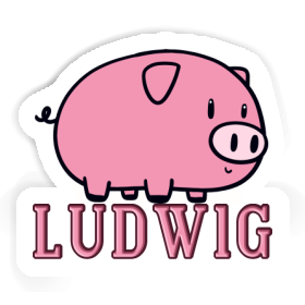 Sticker Ludwig Pig Image