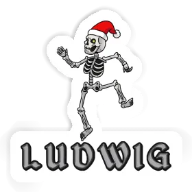 Sticker Ludwig Christmas Skeleton Image