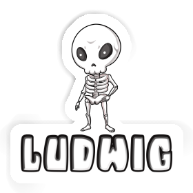 Skeleton Sticker Ludwig Image