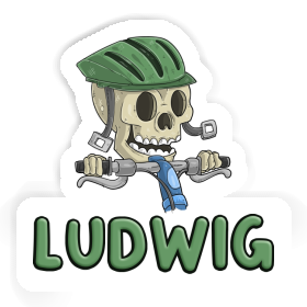 Mountainbiker Sticker Ludwig Image