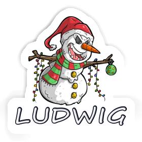 Ludwig Sticker Bad Snowman Image