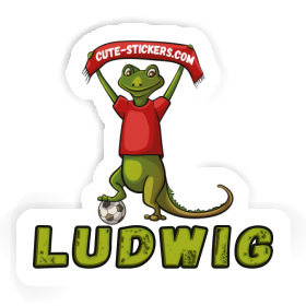 Ludwig Sticker Lizard Image