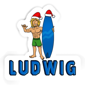 Surfer Sticker Ludwig Image