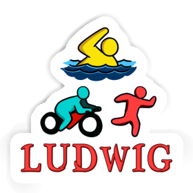 Sticker Triathlete Ludwig Image