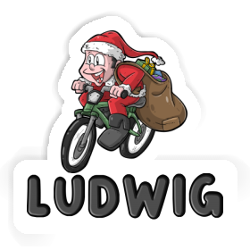 Bicycle Rider Sticker Ludwig Image