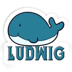 Ludwig Sticker Whale Fish Image