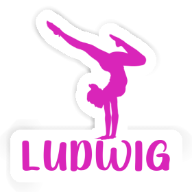 Ludwig Sticker Yoga Woman Image