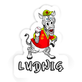 Sticker Ludwig Zebra Image