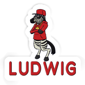 Sticker Zebra Ludwig Image