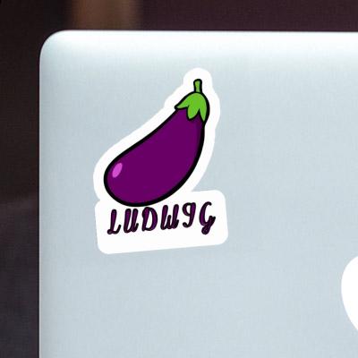 Sticker Aubergine Ludwig Laptop Image