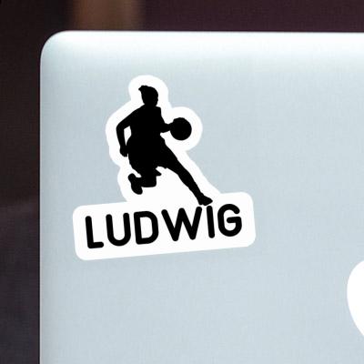 Sticker Ludwig Basketball Player Laptop Image