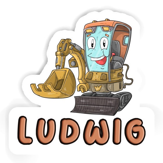 Sticker Ludwig Little Excavator Image