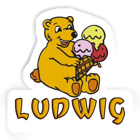 Eiscreme-Bär Sticker Ludwig Gift package Image