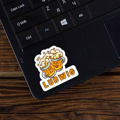 Ludwig Sticker Beer Laptop Image