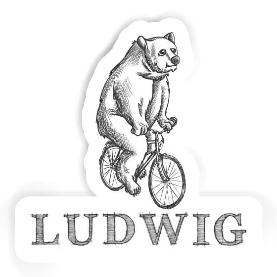 Ludwig Sticker Bicycle rider Laptop Image